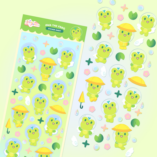 Awa the Frog [Sticker Sheet]
