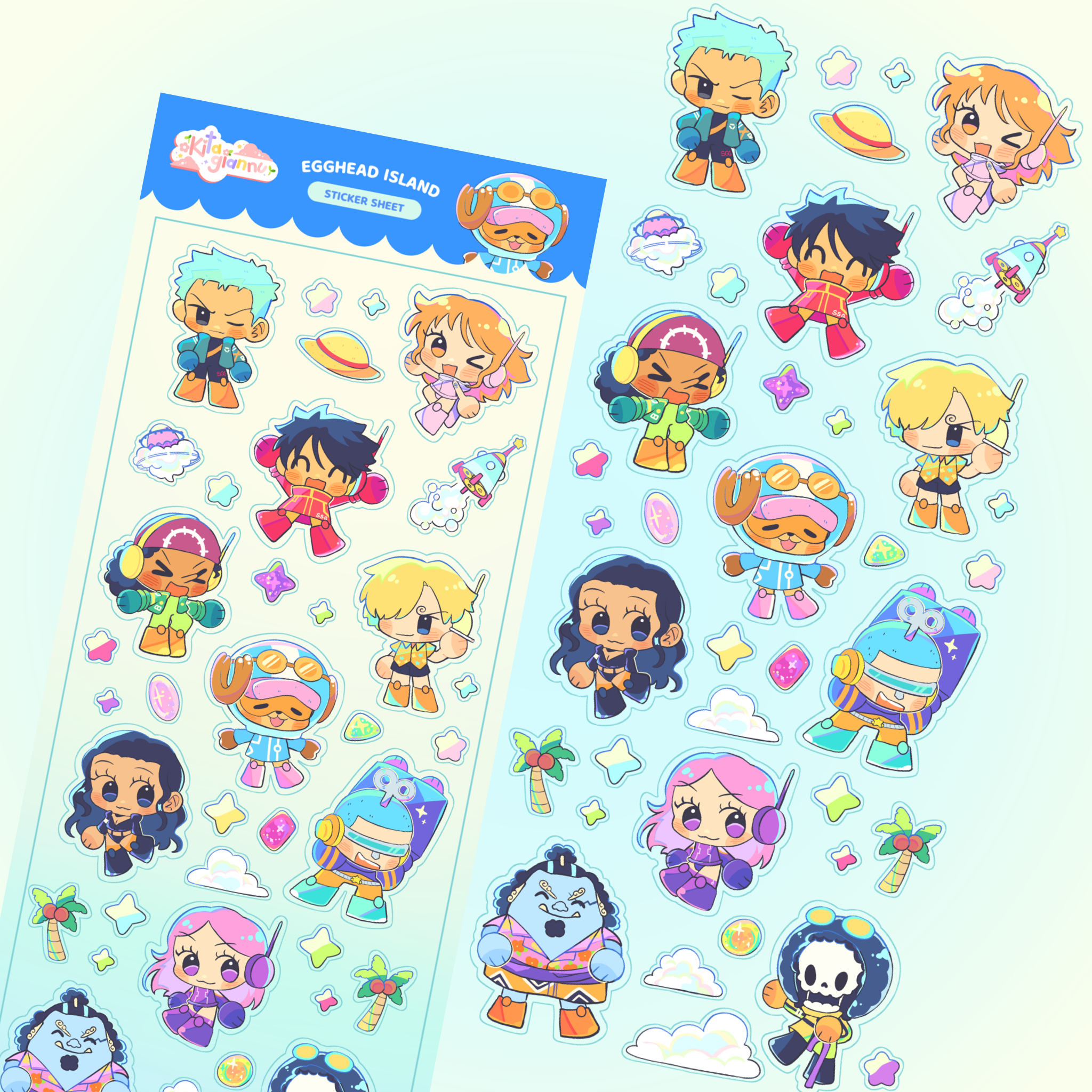 Egghead Island | Sticker Sheet [IN-STOCK]
