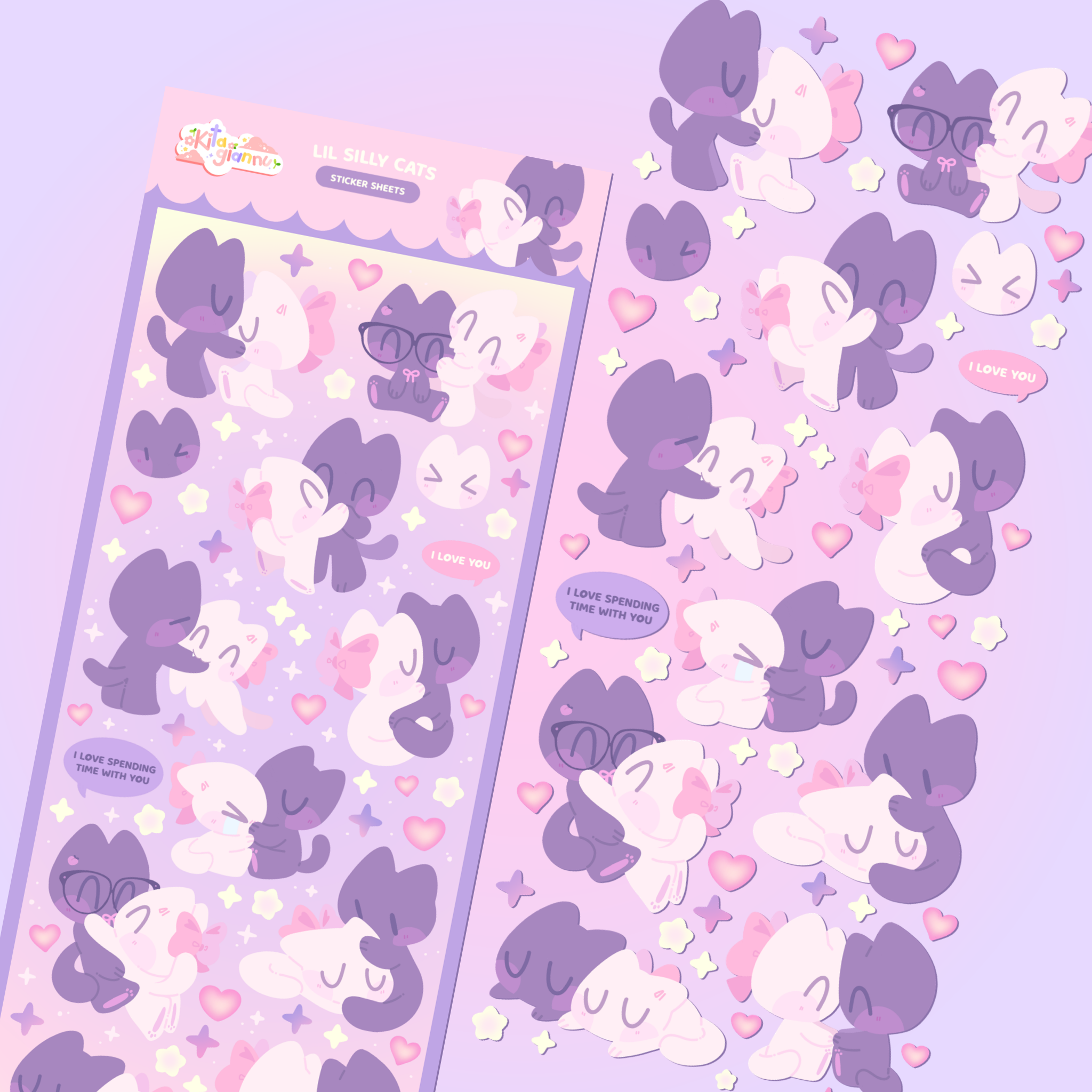 Lil Silly Cats [Sticker Sheet]