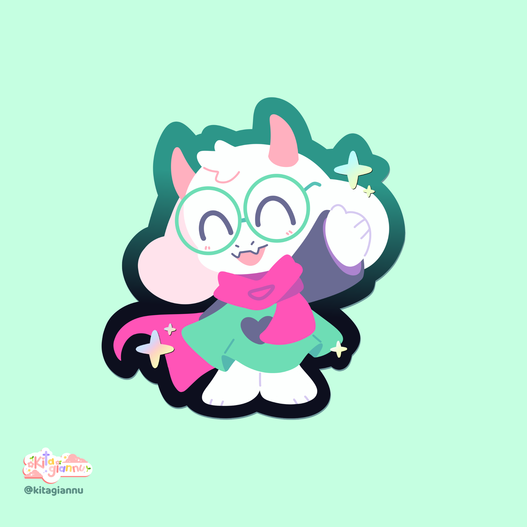 Ralsei | Vinyl Sticker [IN-STOCK]