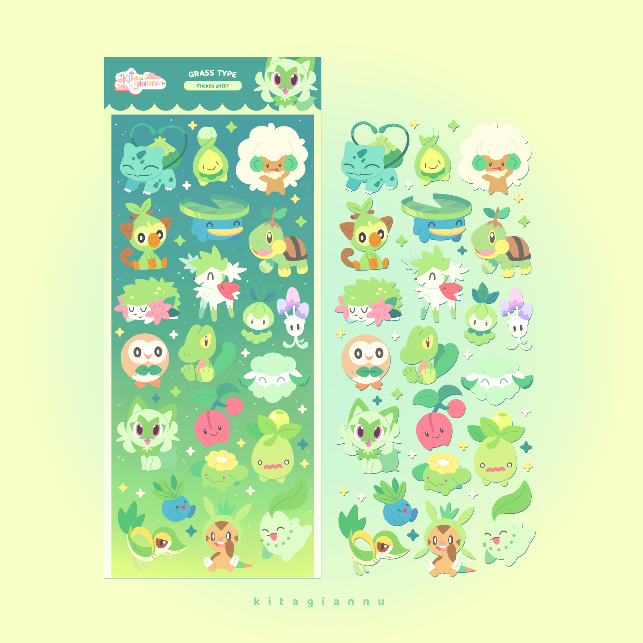 Grass Type [Sticker Sheet]