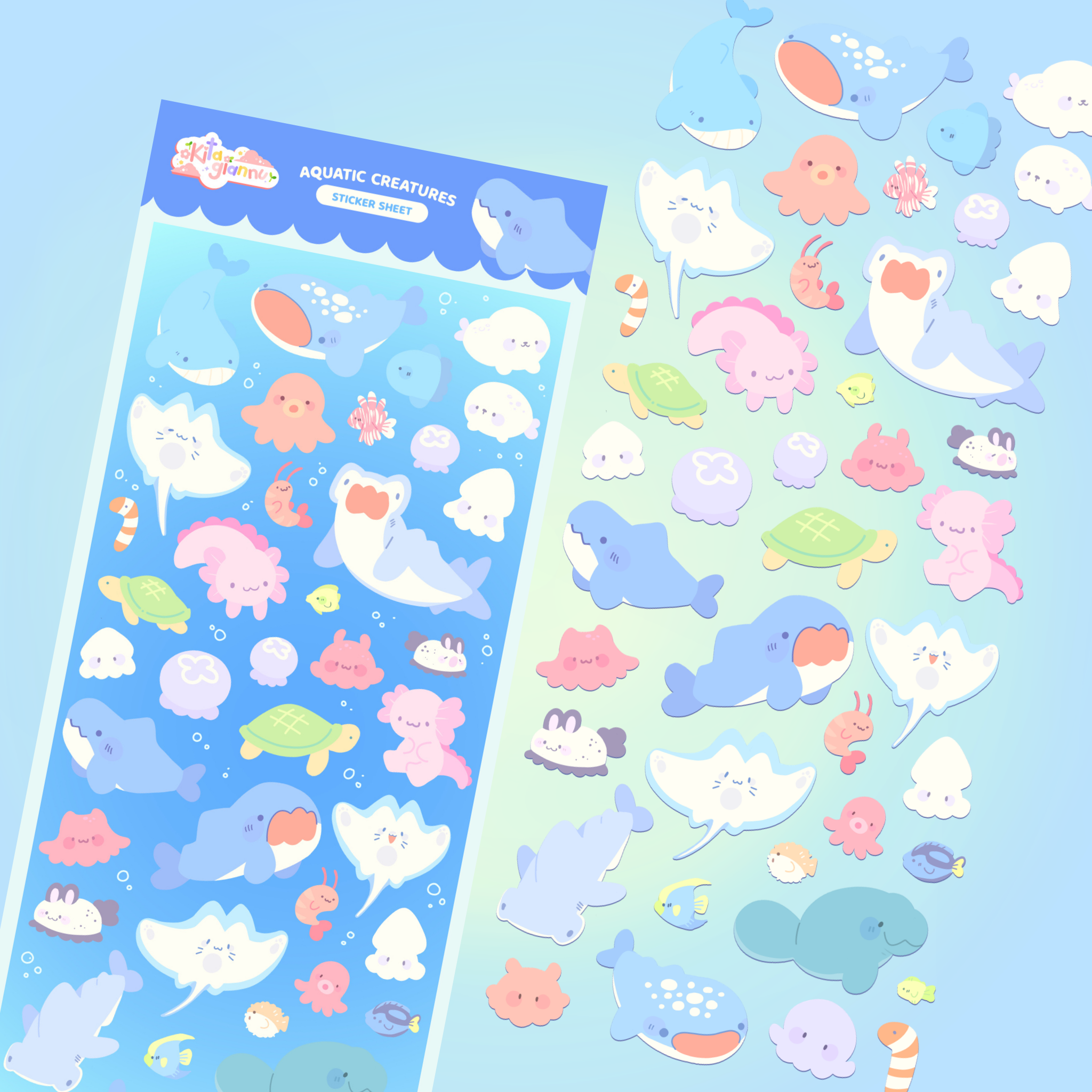 Aquatic Creatures [Sticker Sheet]