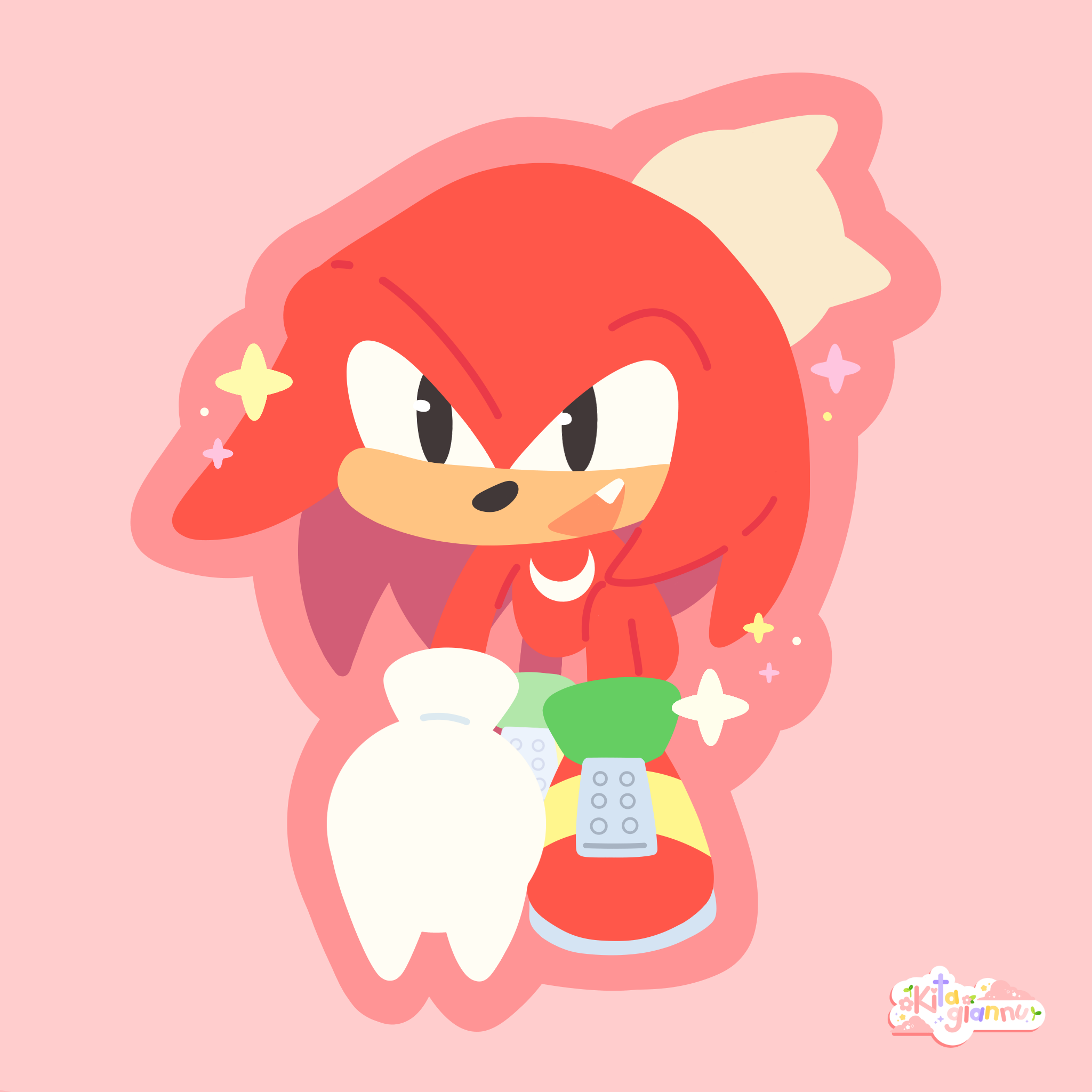 Knuckles [Vinyl Sticker]