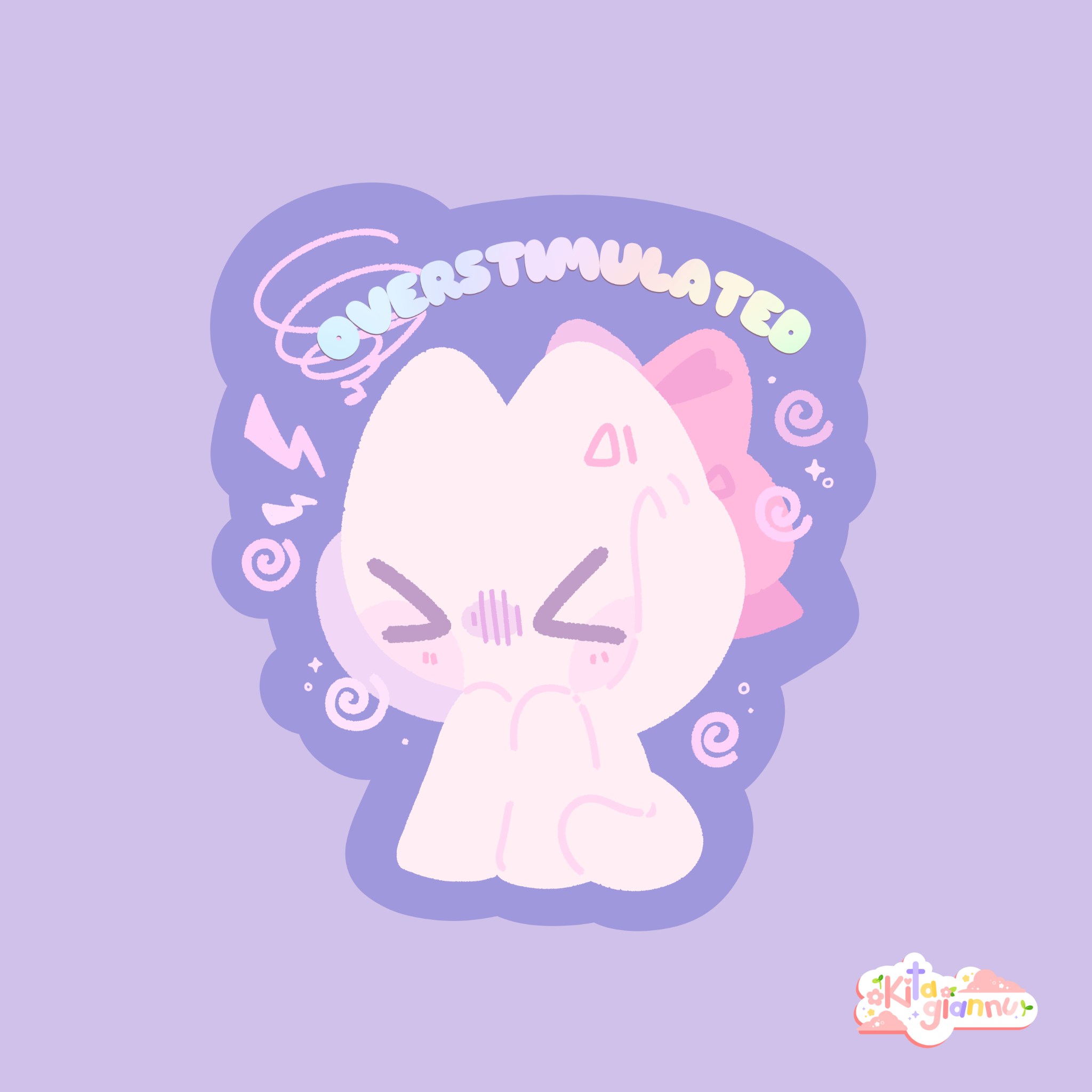 Overstimulated [Vinyl Sticker]