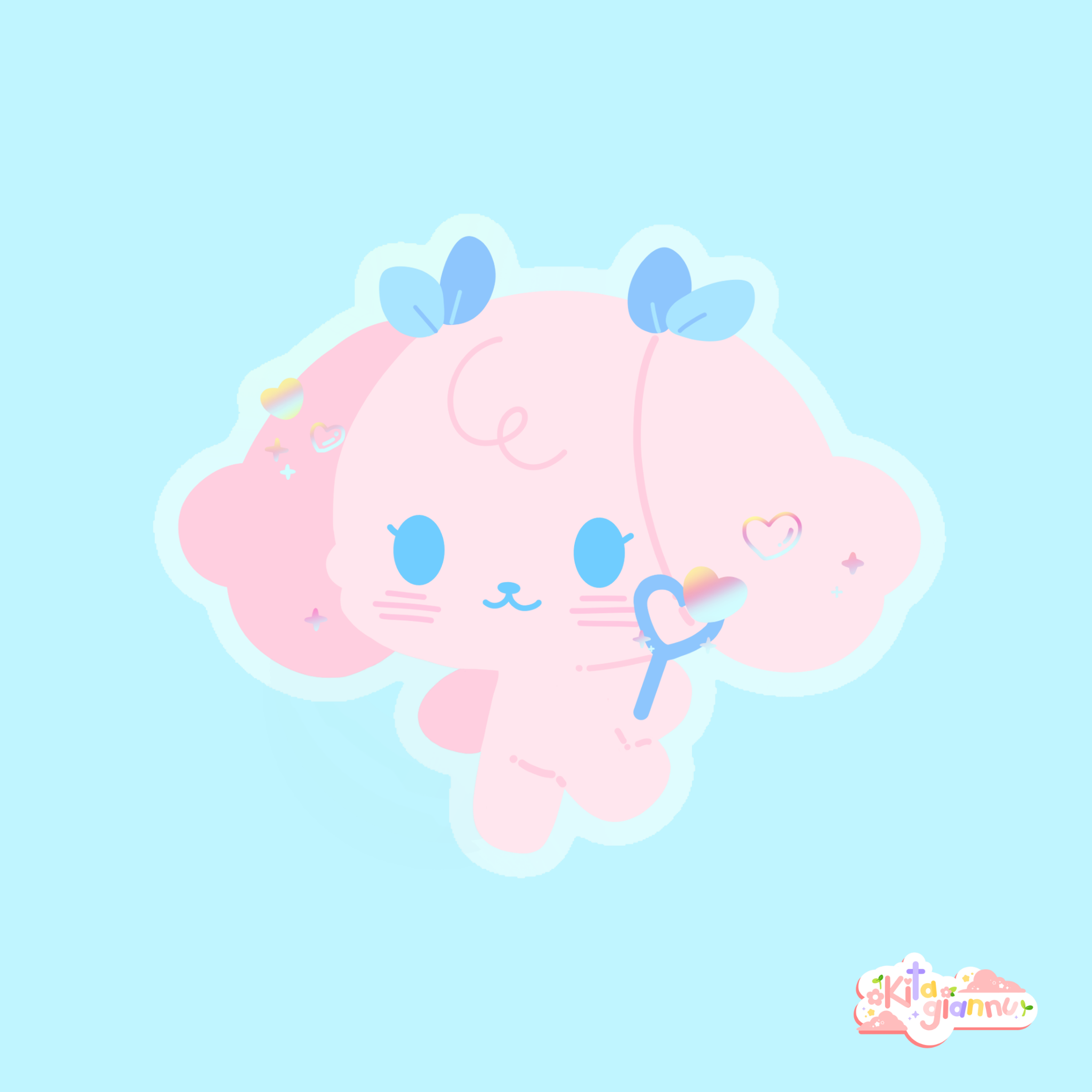 Mochi's Bubbles [Vinyl Sticker]